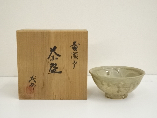 JAPANESE TEA CEREMONY / KYO WARE KISEDO TEA BOWL CHAWAN / ARTISAN WORK